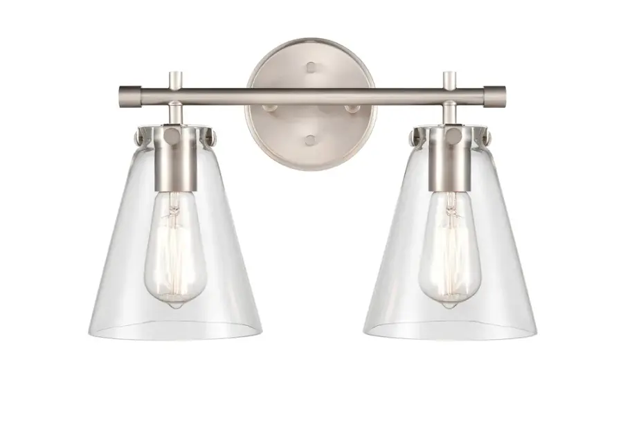8122 Bath Vanity Light in Brushed Nickel