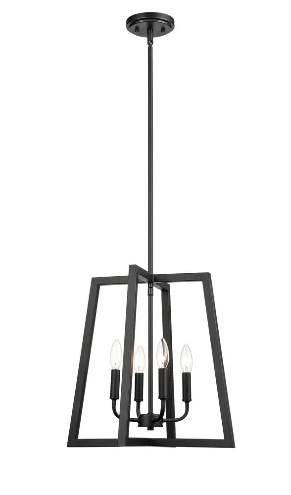 The 8144 pendant in matte black offers a clean, contemporary aesthetic that complements modern and industrial interiors. Its neutral finish makes it adaptable to various room settings and design schemes.