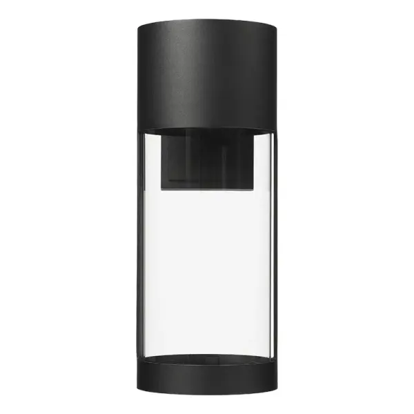 This integrated LED outdoor wall sconce delivers warm 3000K lighting with exceptional 90 CRI color accuracy. The powder-coated black finish provides durability against the elements while maintaining a sleek, modern aesthetic.