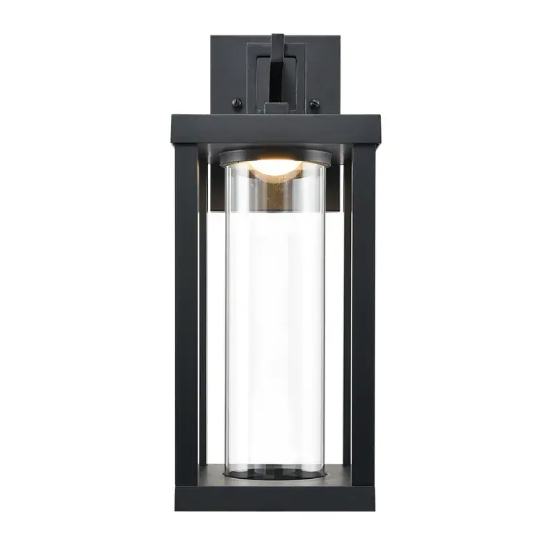 Energy-Efficient LED Outdoor Wall Sconce in Sleek Black Finish