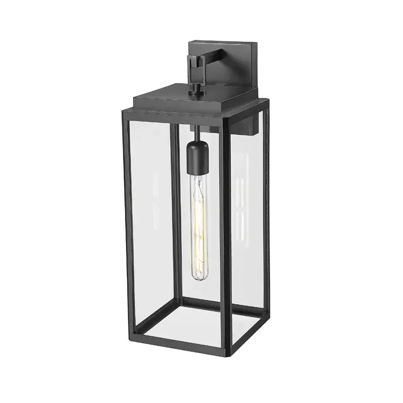 Durable Geometric Outdoor Sconce with AquaGuard Protection