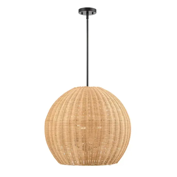 Natural Rattan Shade Pendant