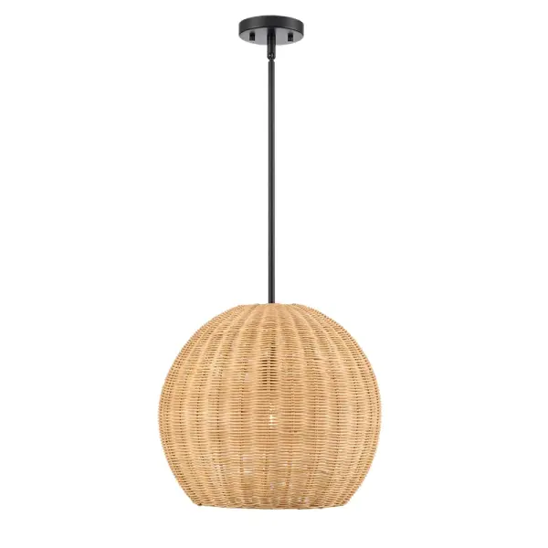Natural Rattan Shade Pendant