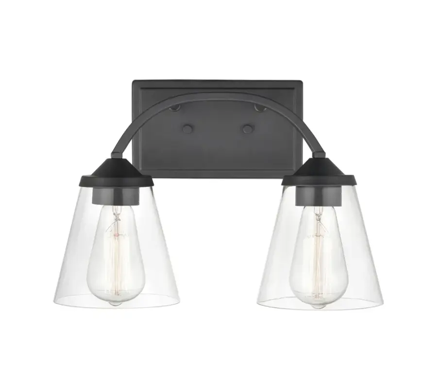 9102 Bath Vanity Light in Matte Black