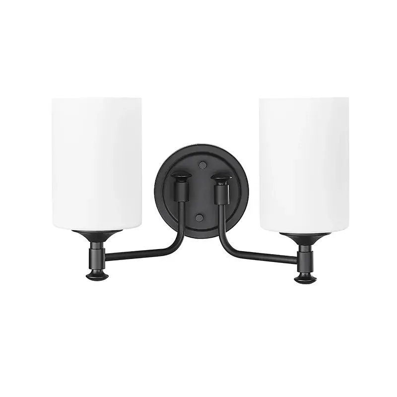 91032 Matte Black Bath Vanity Light