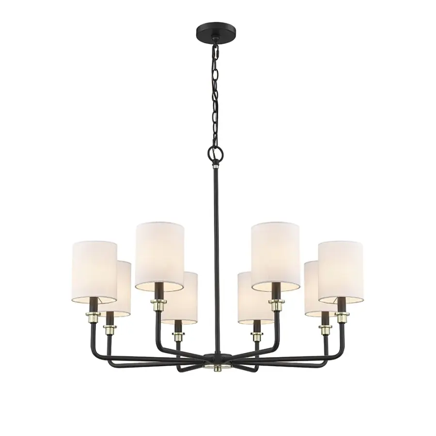 9148 Chandelier in Matte Black