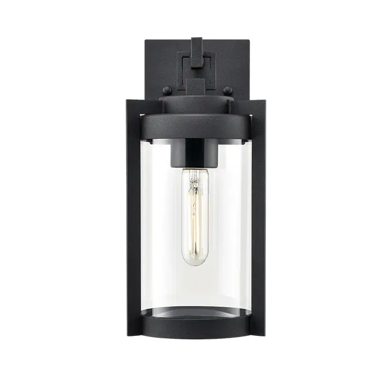 Textured Black Outdoor Light Fixture