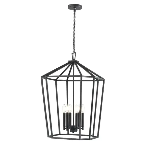 A lighting fixture featuring a textured black finish that provides a contemporary aesthetic. The textured surface adds visual interest and depth to the design.