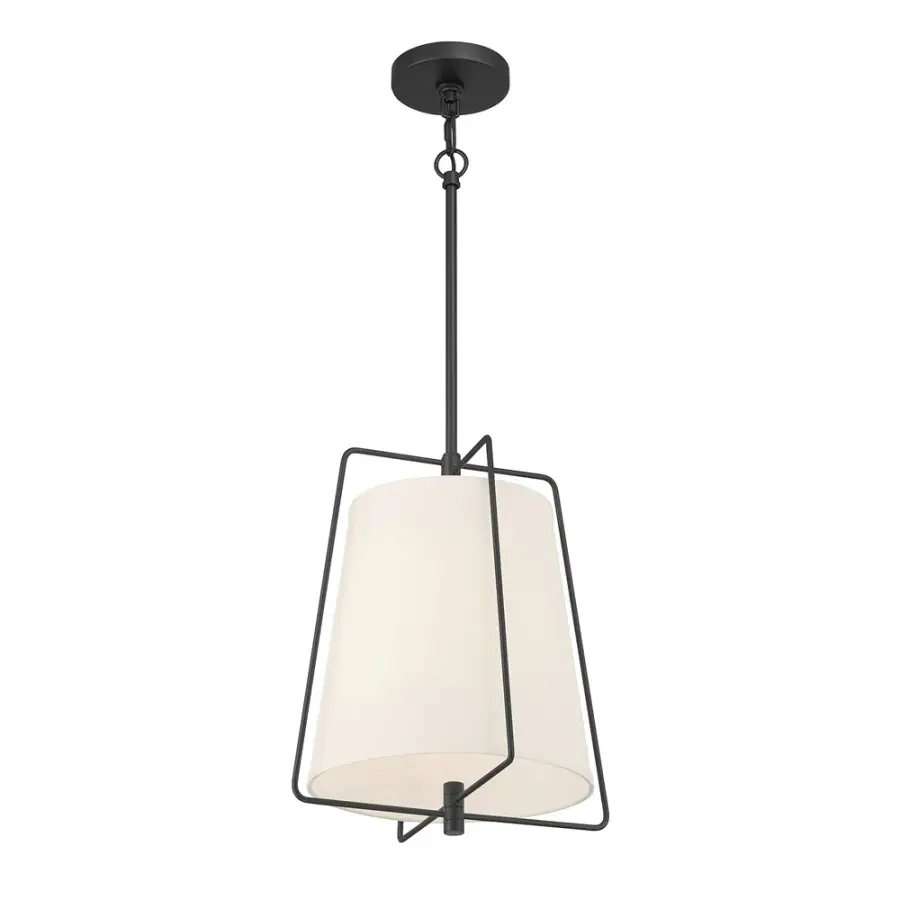 Vellinor Matte Black Pendant Light