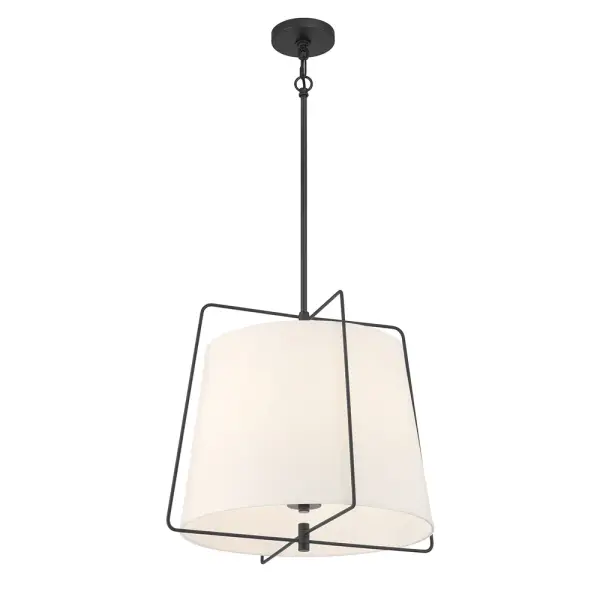 Vellinor 1-Light Pendant in Matte Black