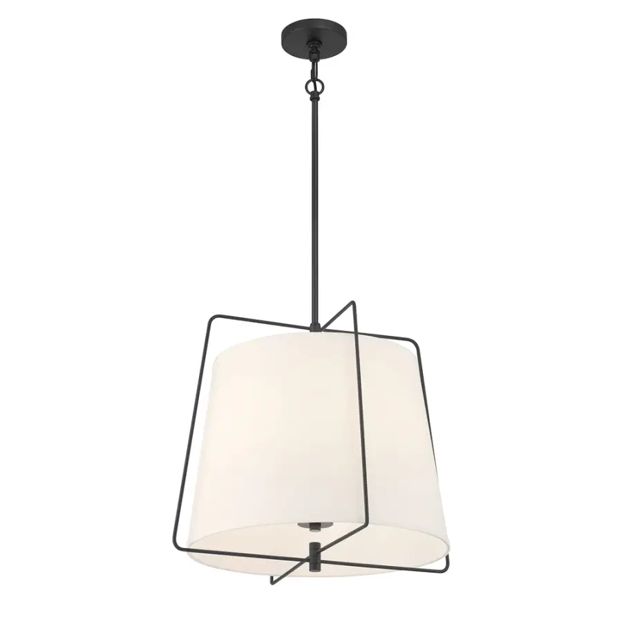 Vellinor 1-Light Pendant in Matte Black