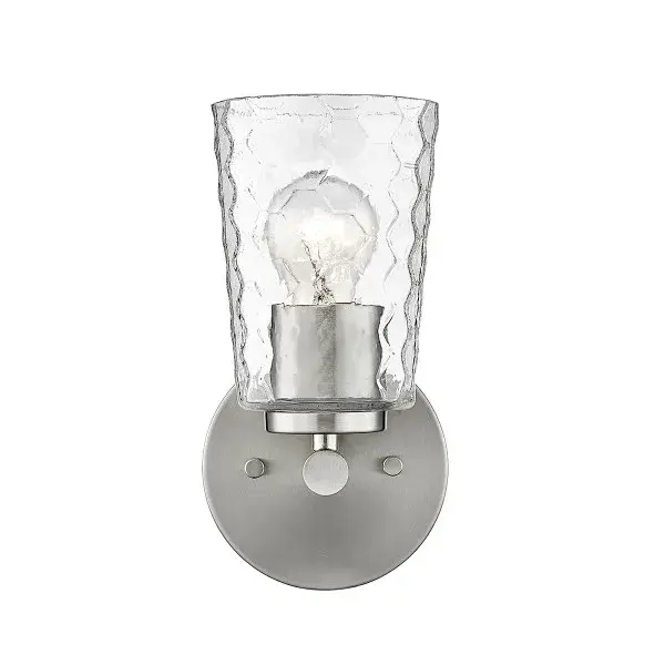 The 9231 wall sconce in brushed nickel offers a clean, timeless aesthetic that complements both contemporary and traditional interiors. Its neutral metallic finish provides versatile styling options.