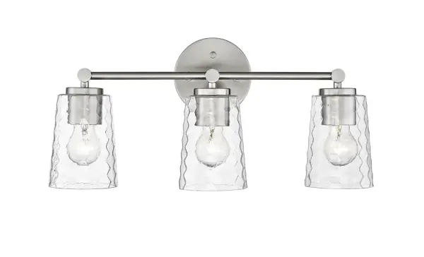 The 9233 vanity light offers timeless appeal with its brushed nickel finish, perfect for updating bathroom lighting. Its transitional design bridges traditional and contemporary styles seamlessly.