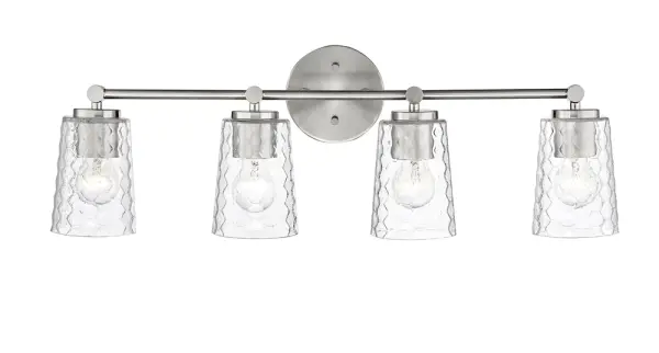 The 9234 vanity light offers timeless style with its brushed nickel finish, perfect for updating bathroom lighting. Its transitional design works well in both traditional and contemporary spaces.