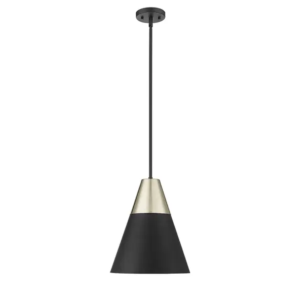 The 9241 pendant combines minimalist design with versatile matte black finish, making it an ideal choice for contemporary spaces. Its clean lines and neutral palette complement various interior styles.