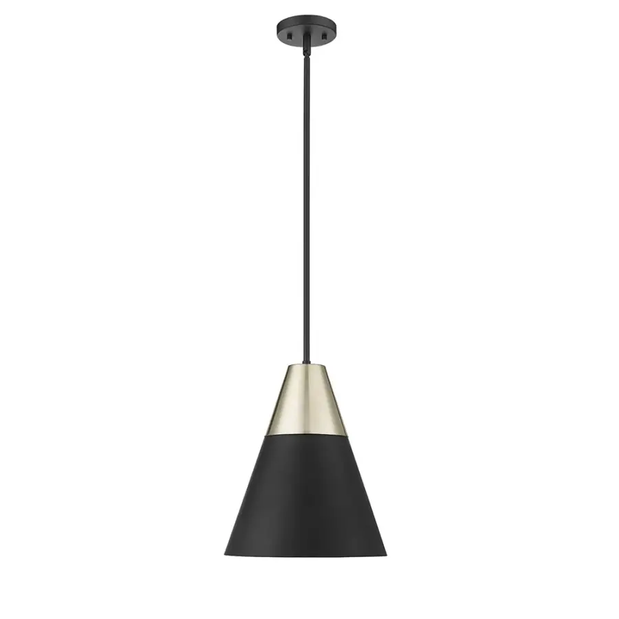 9241 Matte Black Pendant Light