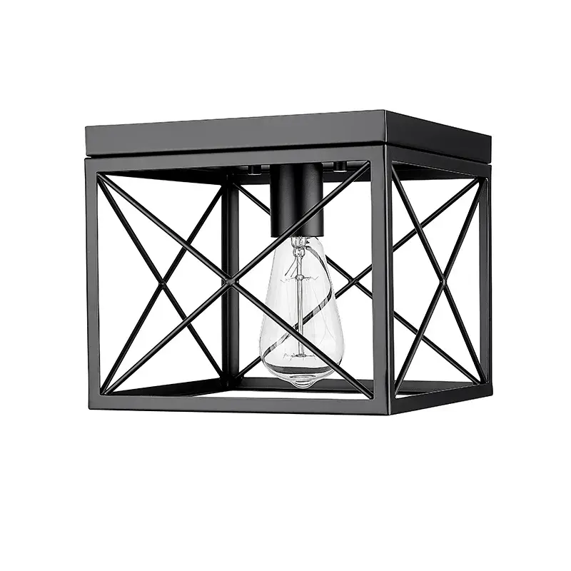 Matte Black Flush Mount Ceiling Light