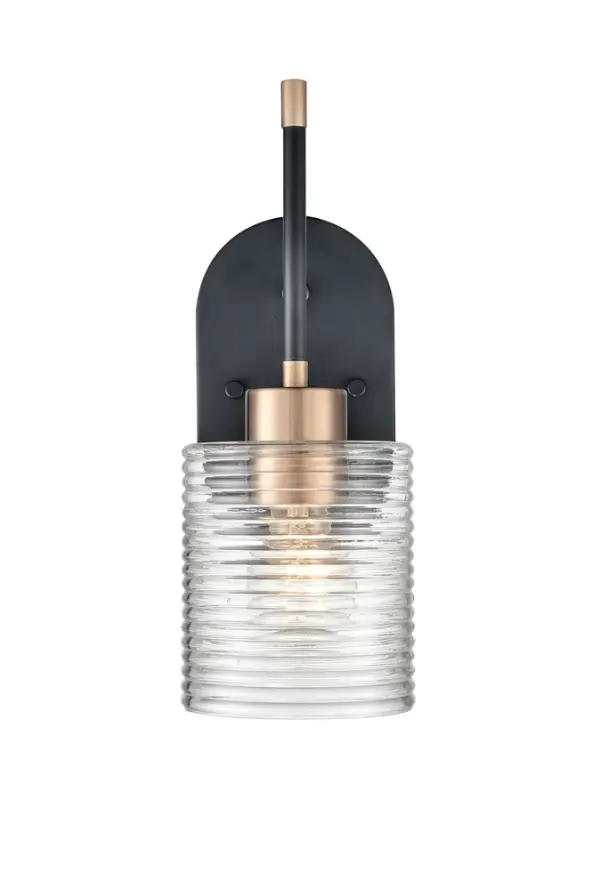 The 9411 wall sconce combines modern minimalist design with a sophisticated matte black finish. Its clean lines and versatile styling make it suitable for various residential and commercial applications.