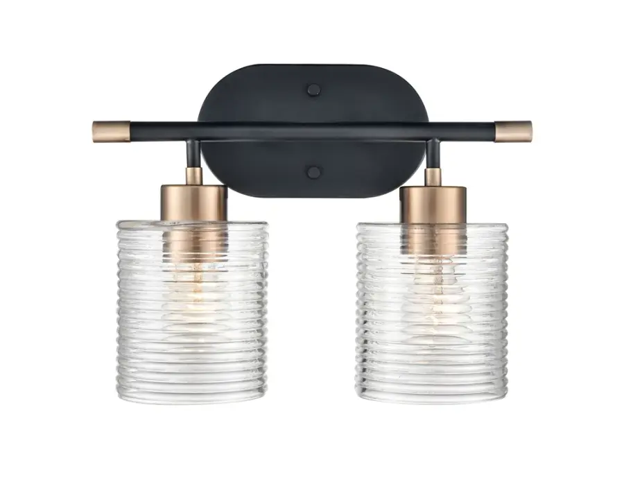 9412 Matte Black Bath Vanity Light