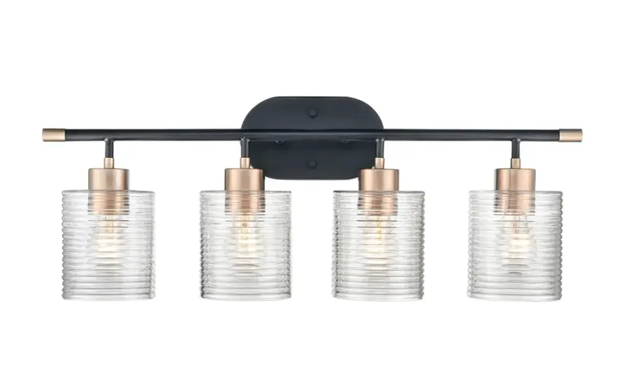9414 Bath Vanity Light in Matte Black