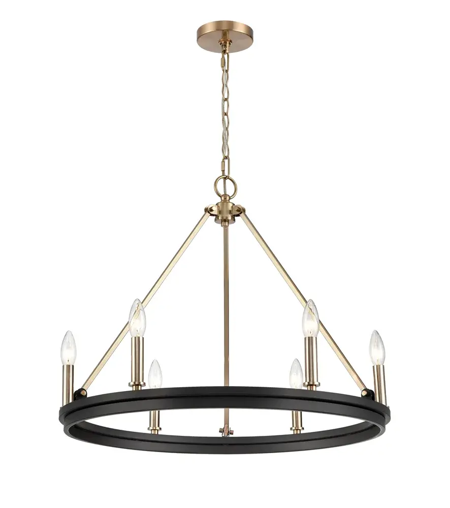 9506 Chandelier in Matte Black