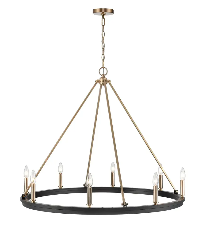 9508 Chandelier in Matte Black