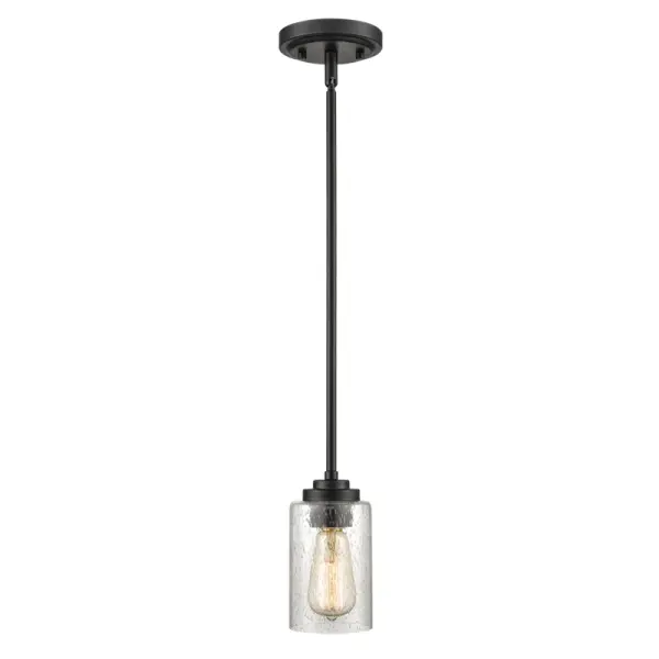 9601 Matte Black Pendant Light