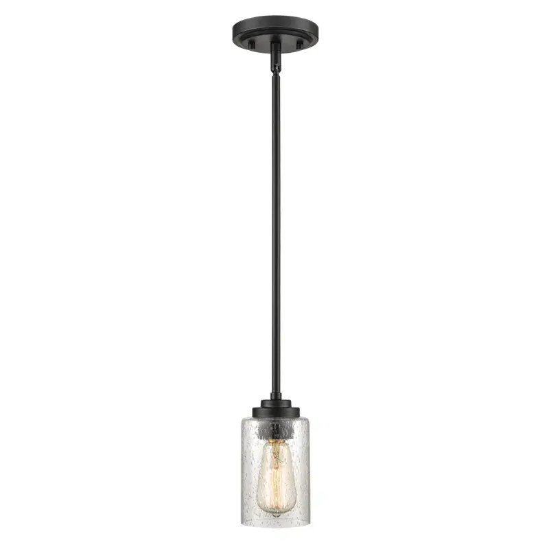 9601 Matte Black Pendant Light