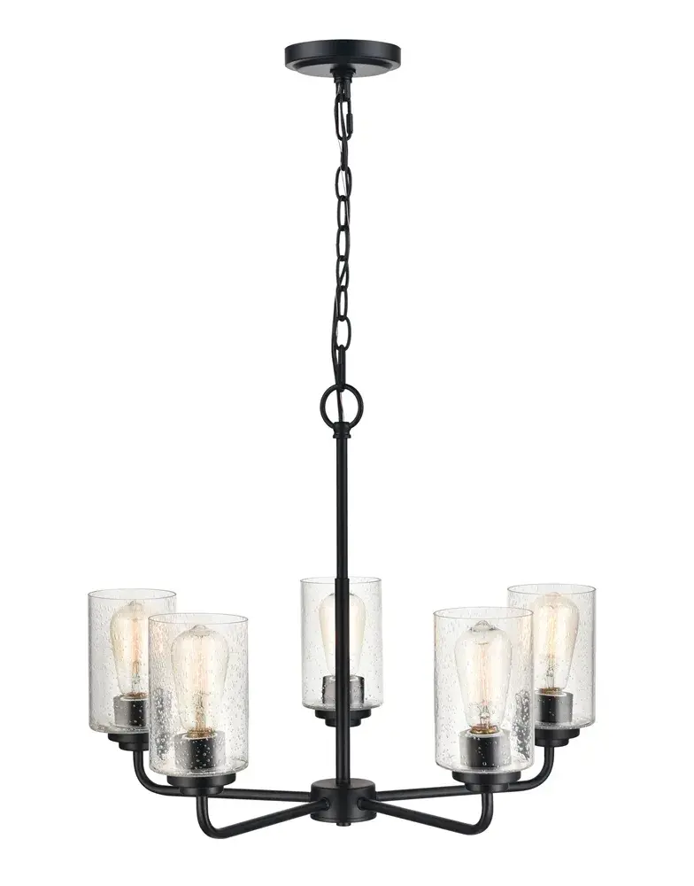9605 Chandelier in Matte Black