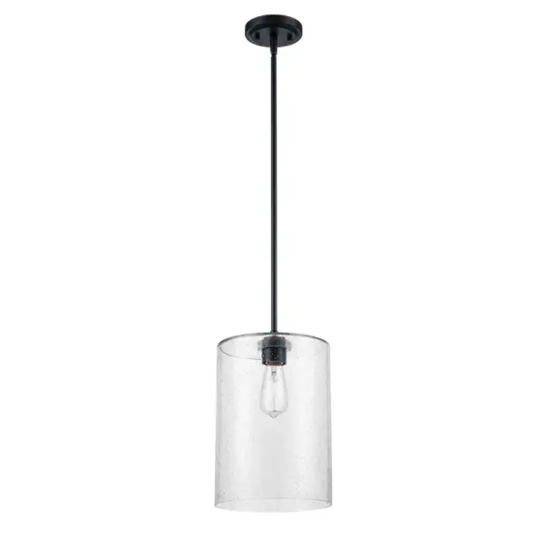 9611 Matte Black Pendant Light