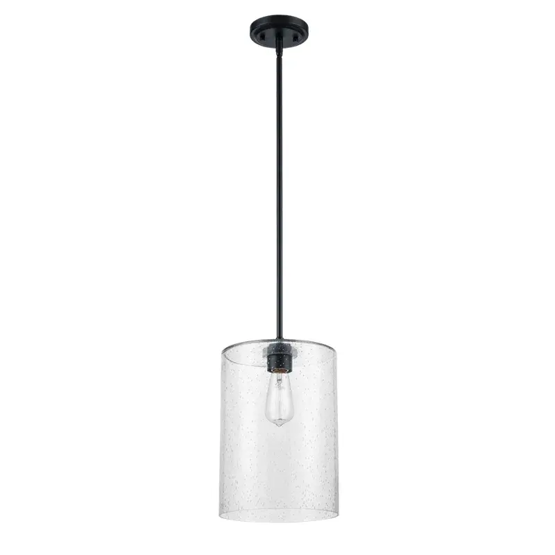 9611 Matte Black Pendant Light