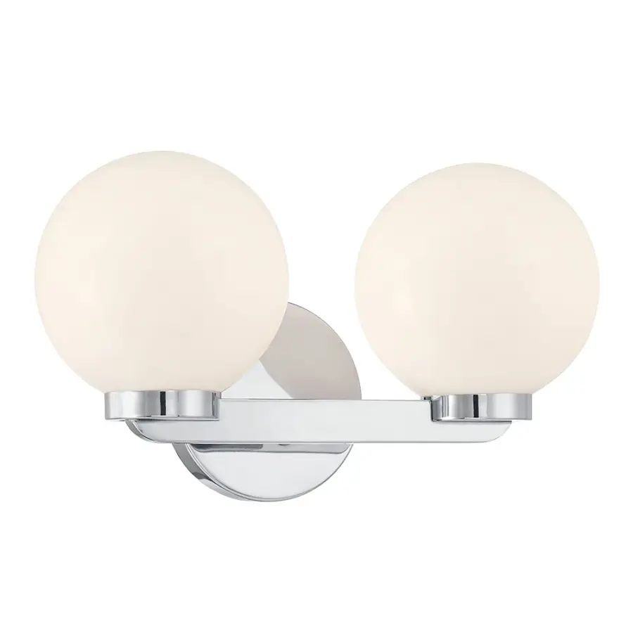 Ardeva 2-Light Chrome Vanity Light