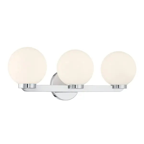 Ardeva 3-Light Chrome Vanity Light