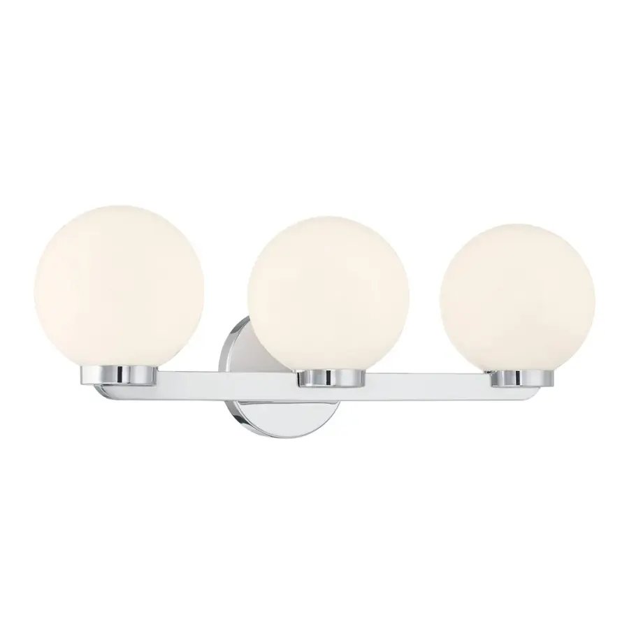 Ardeva 3-Light Chrome Vanity Light