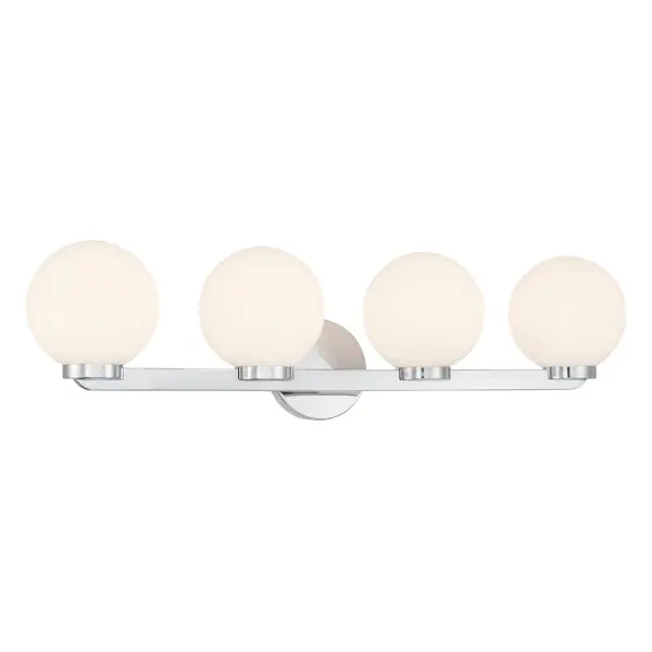 Ardeva 4-Light Chrome Vanity Light