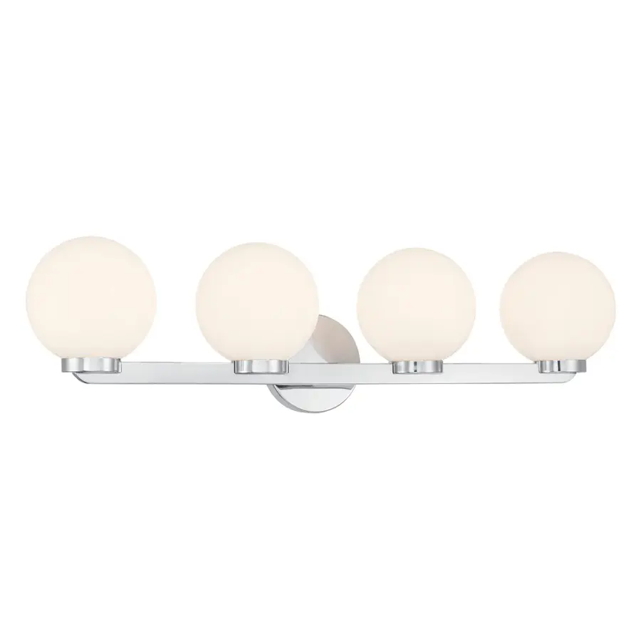 Ardeva 4-Light Chrome Vanity Light