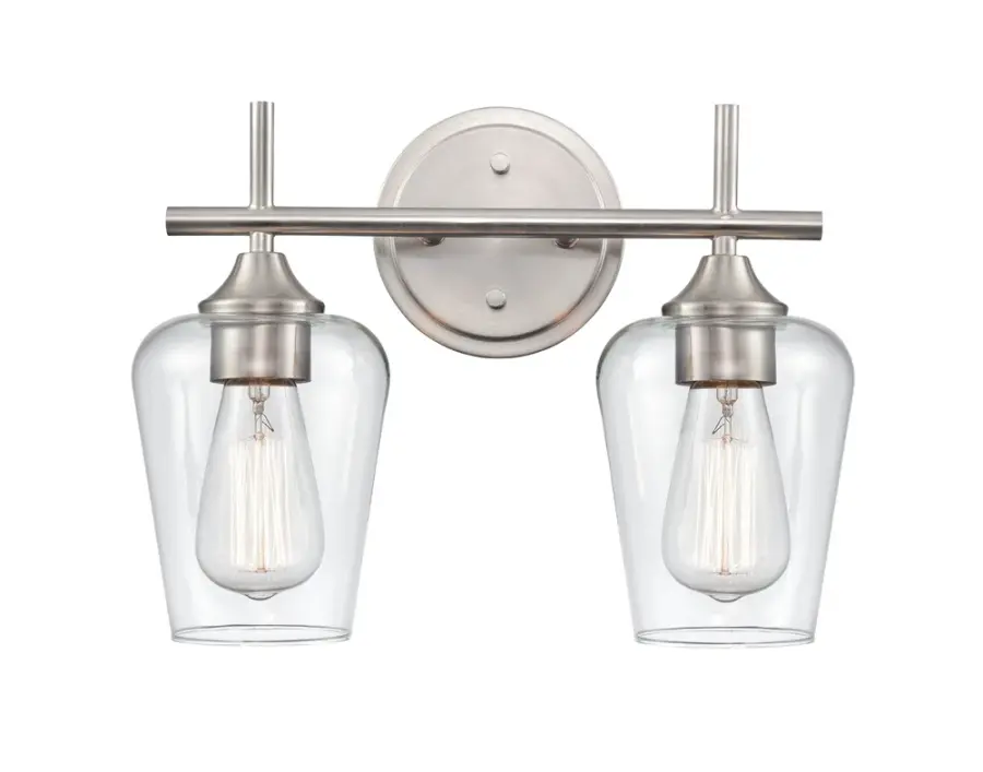 9702 Bath Vanity Light in Brushed Nickel