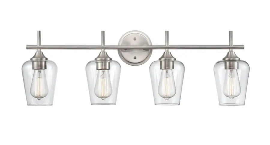9704 Bath Vanity Light in Brushed Nickel