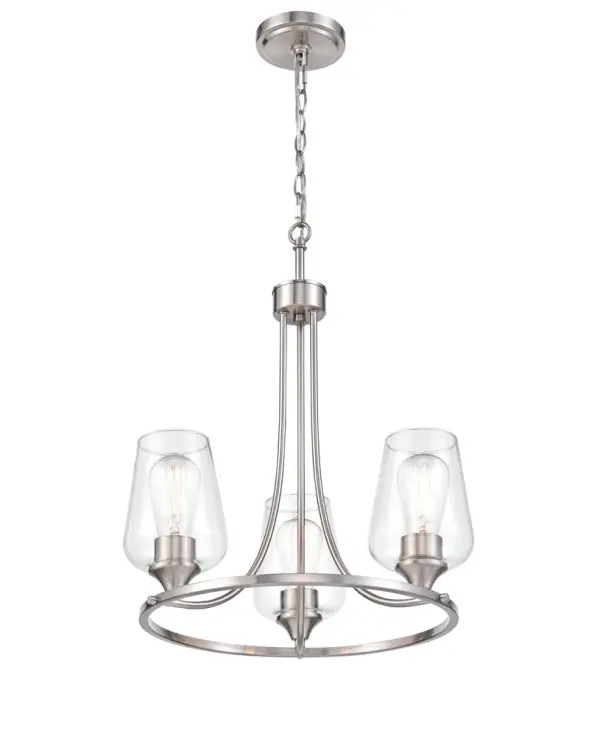 9723 Brushed Nickel Chandelier