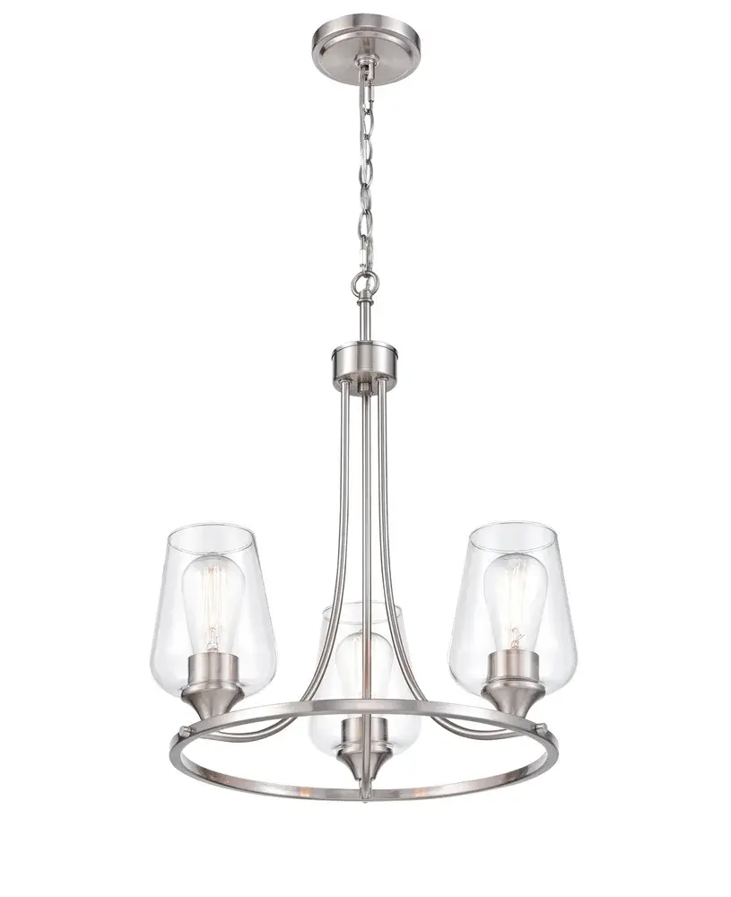 9723 Brushed Nickel Chandelier