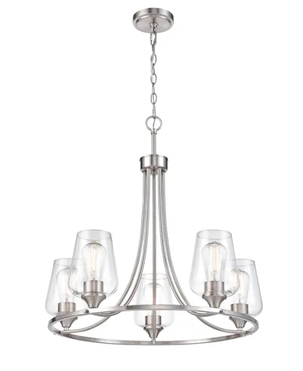 9725 Brushed Nickel Chandelier