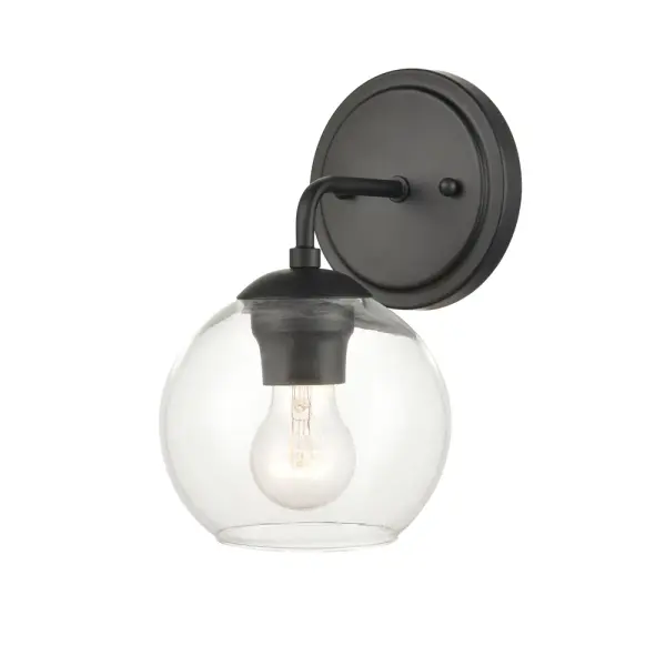 9751 Matte Black Wall Sconce