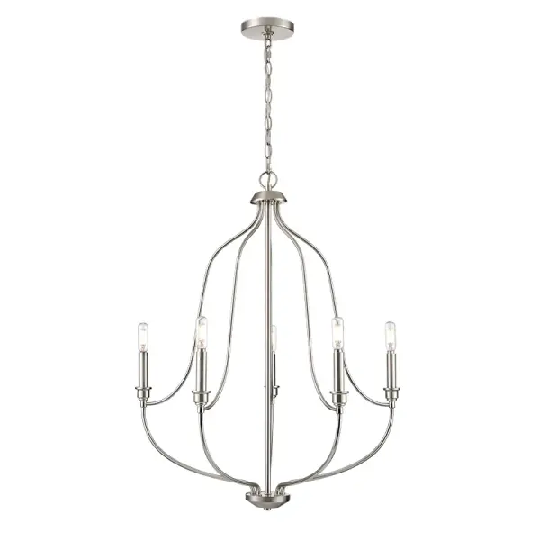 Brushed Nickel Chandelier