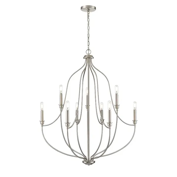 Brushed Nickel Chandelier