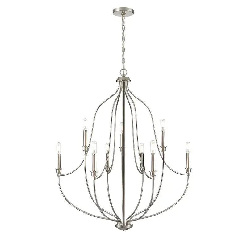 Brushed Nickel Chandelier
