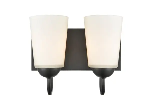 9812 Bath Vanity Light in Matte Black
