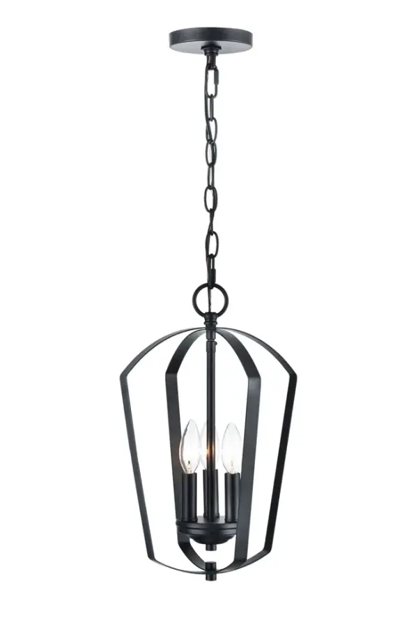 9823 Matte Black Pendant