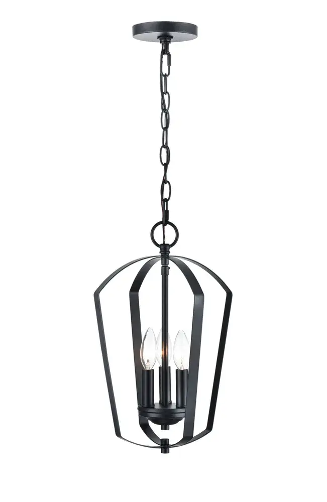 9823 Matte Black Pendant