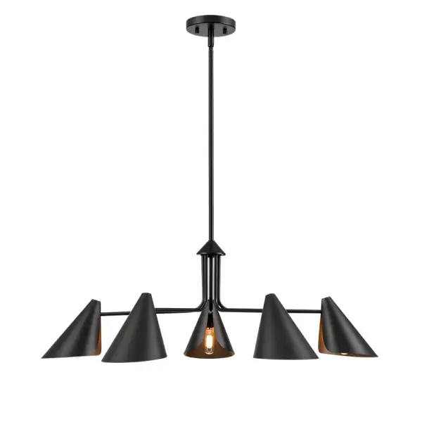 Matte Black Chandelier