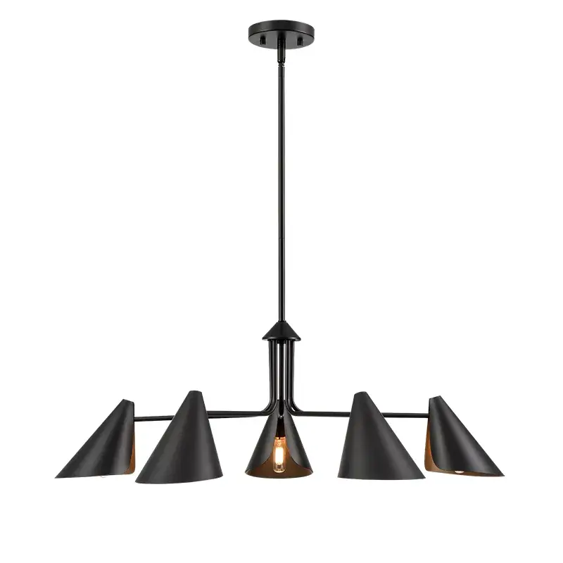 Matte Black Chandelier